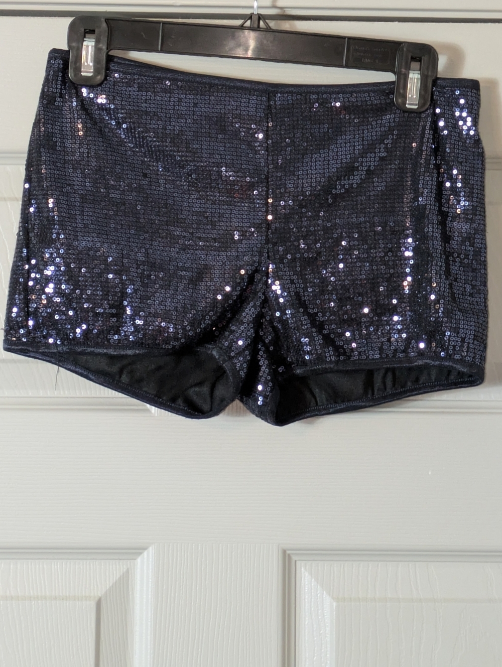 Navy Sequin Women's Shorts